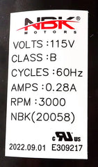 20058 Exhaust Blower – Complete Combustion Blower Motor with Housing | Replaces Avalon, Lopi, Fasco & More