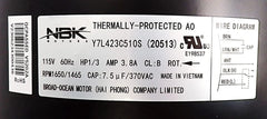 Condenser Motor 115V, Hp 1/3 – Replaces Coleman 1468B3239 | NBK-20513