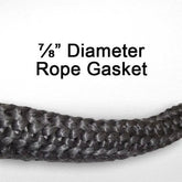 7/8" High-Temperature Rope Gasket | By the Foot
