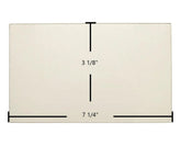 Austroflamm G1 Door Glass Replacement – 7 1/4" x 3 1/8" High-Temperature Ceramic Glass Panel (716063 / ADS23356)
