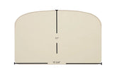 Ashley AWC21 Door Glass Replacement – 15 3/4" x 11" Archtop Ceramic Panel (892342)