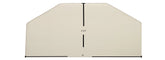 Aurora New Style Large Door Glass Replacement – 16" x 8 3/4" Archtop Ceramic Panel (7GASDN)