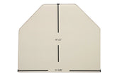 Aurora Door Glass Replacement – 13 3/8" x 9 1/2" Archtop Ceramic Panel (Aur-04)