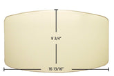Avalon 700 / 901 (Medium) Door Glass Replacement – 16 13/16" x 9 3/4" Arched High-Temperature Ceramic Glass Panel (994-00299)