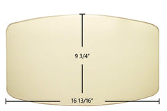 Avalon 700 / 901 (Medium) Door Glass Replacement – 16 13/16" x 9 3/4" Arched High-Temperature Ceramic Glass Panel (994-00299)