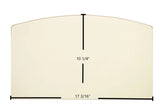 Avalon Cottage / Mission Door Glass Replacement – 17 3/16" x 10 1/4" Archtop High-Temperature Ceramic Glass Panel (994-00321)