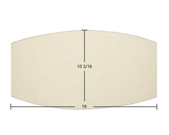 Avalon Olympic / 1190 / 1196 Door Glass Replacement – 19" x 10 3/16" High-Temperature Ceramic Glass Panel (250-00596 / 994-00302)
