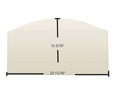 BIS Panorama Door Glass Replacement – 23 11/16" x 13 3/16" Archtop High-Temperature Ceramic Glass Panel (BI-07)