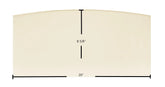 Blue Ridge Medium Door Glass Replacement – 20" x 8 5/8" Archtop High-Temperature Ceramic Glass Panel (7GBRM)