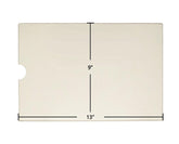 Brass Flame KS-1000DL Ceramic Glass Panel with Notch | 13" x 9" | KS100DI