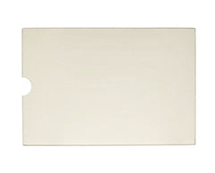 Brass Flame KS-1000DL Ceramic Glass Panel with Notch | 13" x 9" | KS100DI