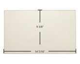 Breckwell Big E II Door Glass Replacement – 14 7/16" x 9 3/8" High-Temperature Ceramic Glass Panel (892038)