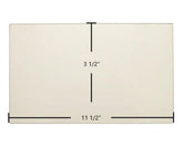 Breckwell SW180 Side Door Glass Replacement – 11 1/2" x 3 1/2" High-Temperature Ceramic Glass Panel (892232)