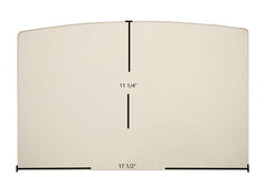 Buck Stove Models 26, 51, 74, 74ZC, 80, 80ZC, 91, 94NC Door Glass Replacement – 17 1/2" x 11 1/4" Archtop High-Temperature Ceramic Glass Panel (PG265191GL)
