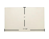 Caddy Alterna II Door Glass Replacement – 17 7/8" x 5" High-Temperature Ceramic Glass Panel (SE68544)