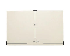 Caddy Alterna II Door Glass Replacement – 17 7/8" x 5" High-Temperature Ceramic Glass Panel (SE68544)