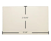 Caddy Cobra Side Door Glass Replacement – 9 1/4" x 2 15/16" High-Temperature Ceramic Glass Panel (SE47104)