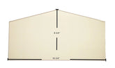 Century S171E, S273E, S373E, FW270029, S10011 Archtop Door Glass – 16 3/4" x 8 3/4" High-Temperature Ceramic Glass Panel (SE63005-S31128)