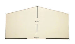 Century S171E, S273E, S373E, FW270029, S10011 Archtop Door Glass – 16 3/4" x 8 3/4" High-Temperature Ceramic Glass Panel (SE63005-S31128)