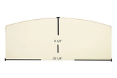 Century Whistler, DB05152 Archtop Door Glass – 20 1/8" x 8 3/4" High-Temperature Ceramic Glass Panel (SE02722-01)