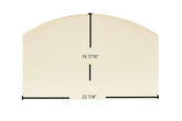 Clayton Model 10 Phase II, Clay 60 Phase II Door Glass Replacement – 22 7/8" x 16 3/8" Archtop High-Temperature Ceramic Glass Panel (89672)