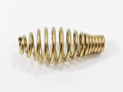 Brass Spring Door Handle Fits USSC, Ashley & Breckwell Pellet Stoves | Gold Finish | 3/8" x 4 1/4" | Part #SH38414B