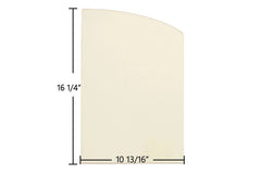 American Energy Magnum Zero Clearance Double Door Glass – 10 13/16" x 16 1/4" Arched (Part #R-102)