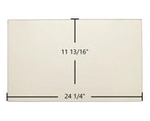 Austroflamm Tria Door Glass Replacement – 24 1/4" x 11 13/16" High-Temperature Ceramic Glass Panel (712822)