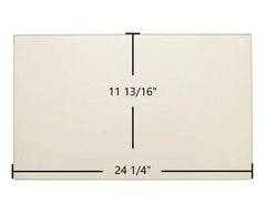 Austroflamm Tria Door Glass Replacement – 24 1/4" x 11 13/16" High-Temperature Ceramic Glass Panel (712822)