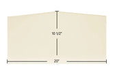 Blue Ridge Insert 7GBRL Door Glass Replacement – 20" x 10 1/2" Archtop High-Temperature Ceramic Glass Panel (7GBRL)