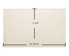 Breckwell SP2047 Lower Door Glass Replacement – 10 15/16" x 5 3/4" High-Temperature Ceramic Glass Panel (892961)