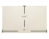 Brunco Firelite, Blazer I, Blazer II Door Glass Replacement – 16" x 6 1/2" High-Temperature Ceramic Glass Panel (1B5285)