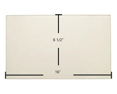 Brunco Firelite, Blazer I, Blazer II Door Glass Replacement – 16" x 6 1/2" High-Temperature Ceramic Glass Panel (1B5285)