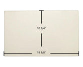 Buck Stove Gas Stove Door Glass Replacement – 18 1/8" x 10 3/4" High-Temperature Ceramic Glass Panel (BUCDG)