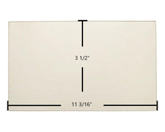 Buck Bay Side Door Glass Replacement – 11 3/16" x 3 1/2" High-Temperature Ceramic Glass Panel (PG27BSGL)