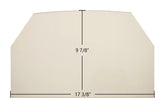 Buck 26000-C, 27000-C Archtop Door Glass Replacement – 17 3/8" x 9 7/8" High-Temperature Ceramic Glass Panel (Buck26000-CArch)