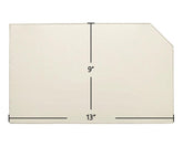 Carolina II Woodstove Door Glass Replacement – 9" x 13" High-Temperature Ceramic Glass Panel with Corner Cut (CarCornerCut)