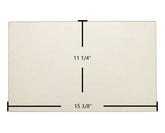 Century FW2600, FW3300 Door Glass – 15 3/8" x 11 1/4" High-Temperature Ceramic Glass Panel (SE54132)