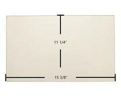 Century FW2600, FW3300 Door Glass – 15 3/8" x 11 1/4" High-Temperature Ceramic Glass Panel (SE54132)