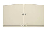 Century CW2500, CW2900, FW2700, FW3000 Series Archtop Door Glass – 17 5/16" x 9 9/16" High-Temperature Ceramic Glass Panel (SE63001)