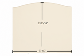 BIS Panorama Door Glass Replacement – 23 1/2" x 19 15/16" Archtop High-Temperature Ceramic Glass Panel (PR-VC03)