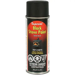 Black Stove Paint – 12 oz Spray | Matte High-Temp Finish for Wood Stoves, Pipes and BBQs | Part #KK0197