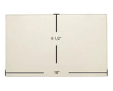 Brunco Firelite Door Glass Replacement – 18" x 6 1/2" High-Temperature Ceramic Glass Panel (1B5273)