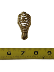 Brass Door Spring Handle – 2SH14212B | 1/4" x 2-1/2" | Universal Wood Stove Replacement for Black Bart, Country Flame, PelPro, Enviro, Vista Flame, Drolet, Osburn, Flame, Napoleon & Timberwolf