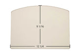 Ashley AP130 Glass Replacement – 12 1/4" x 9 1/16" Archtop Ceramic (890153, 891053, 891096-1)