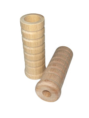 Buck Stove Wood Handles – Set of 2 | Unfinished Hardwood | Fits Over Small Spring Handles | Snug Fit Design