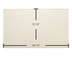 Ashley AHSDI, APS1, APS1C Door Glass Replacement – 20 1/2" x 12 1/2" Ceramic Panel (018108R)