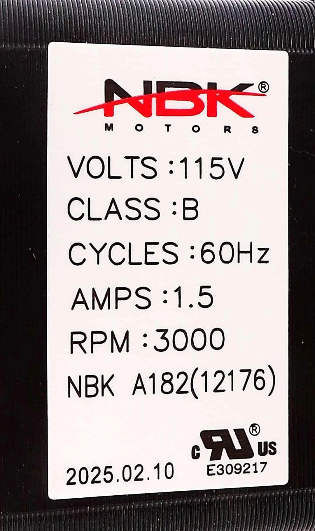 Blower Motor 115V A182 – Replaces Fasco A182 Packard 66590 – NBK-12176