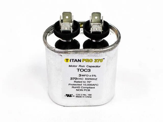 Black Bart Capacitor (1CBB1 / TOC3) – 3 MFD Replacement for Wood Stove Blower Motors