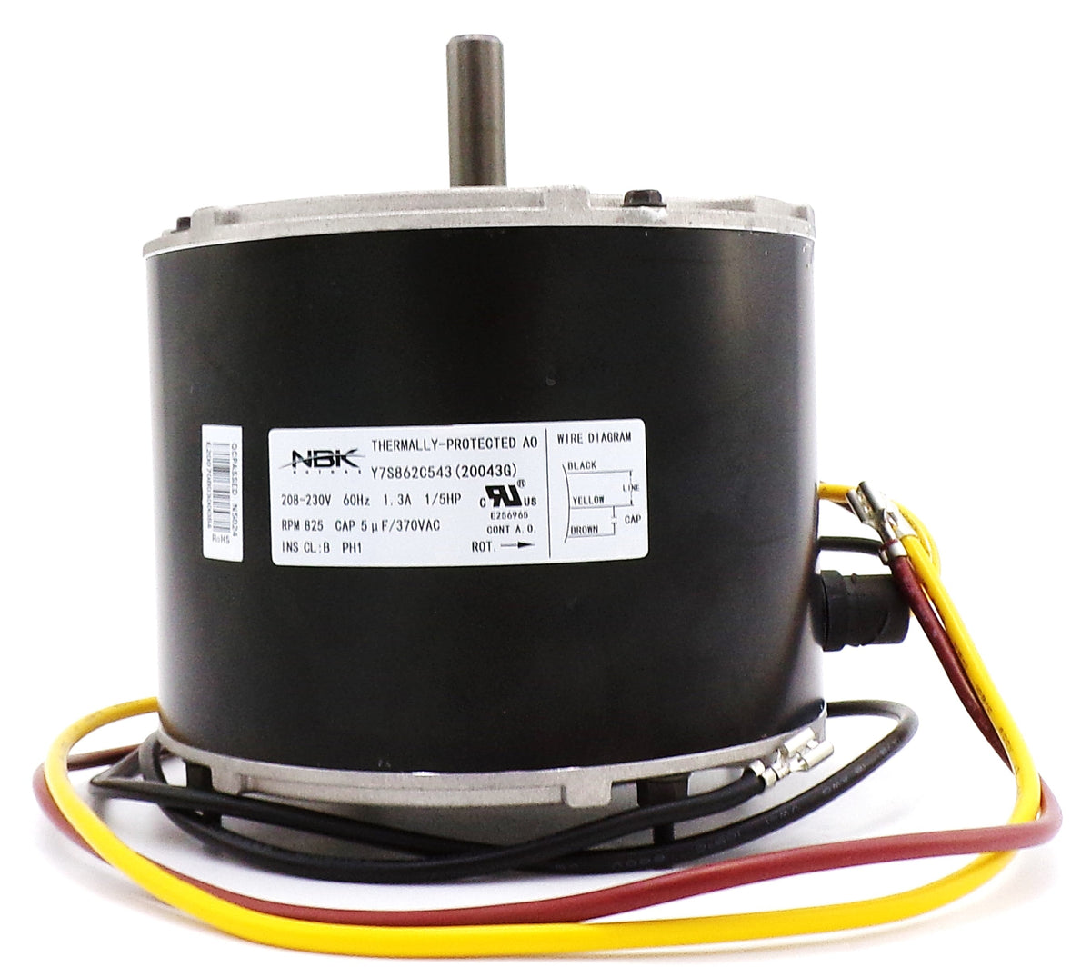 Condenser Motor 1/5 HP | 825 RPM, 208-230V | NBK-20043G